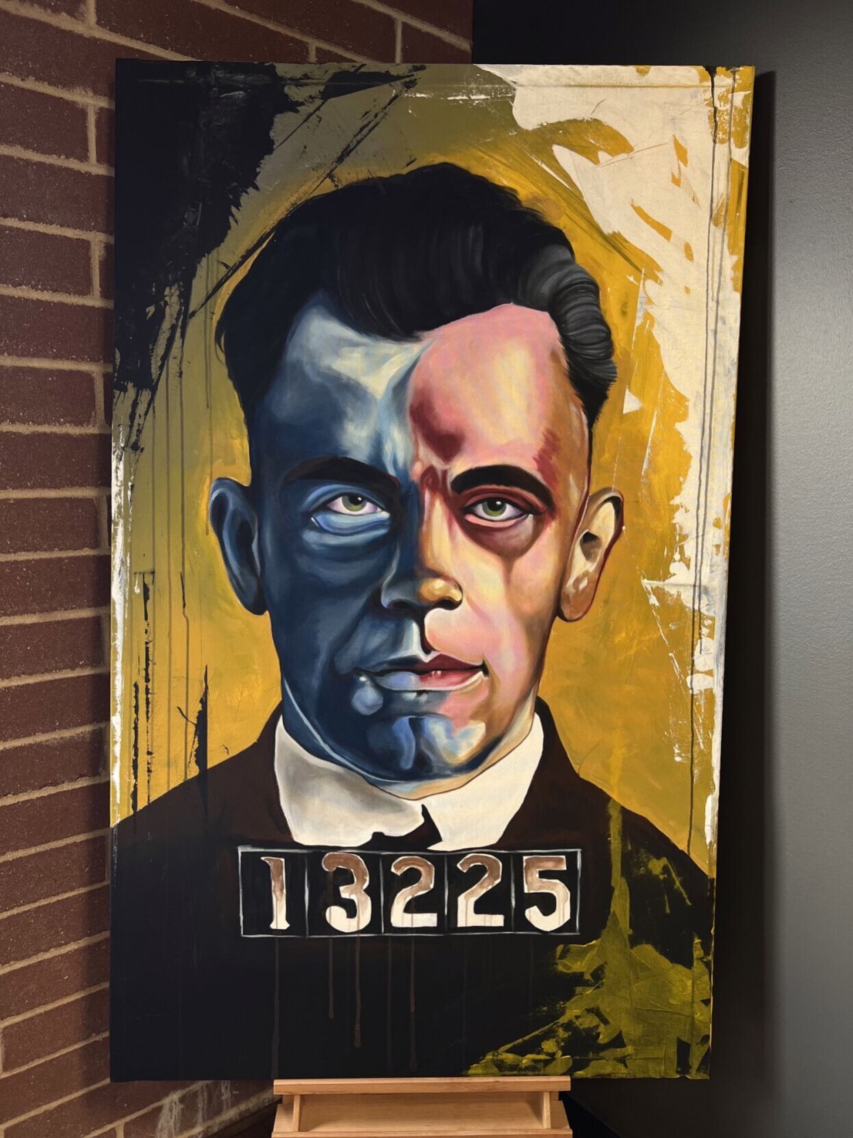 Artist captures Dillinger in unique portrait